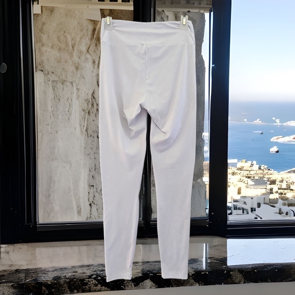 White Moto Leggings - Picture 4 of 4